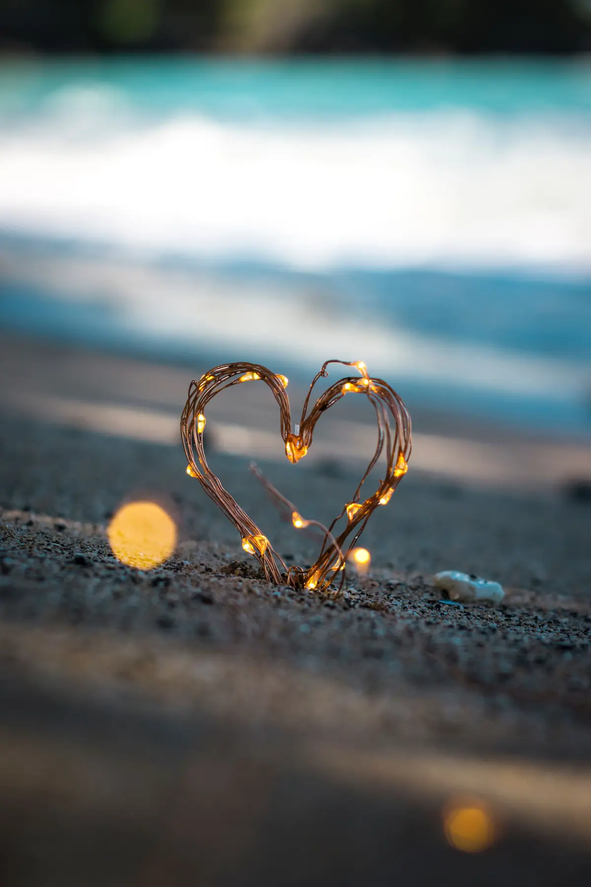 Heart on the beach